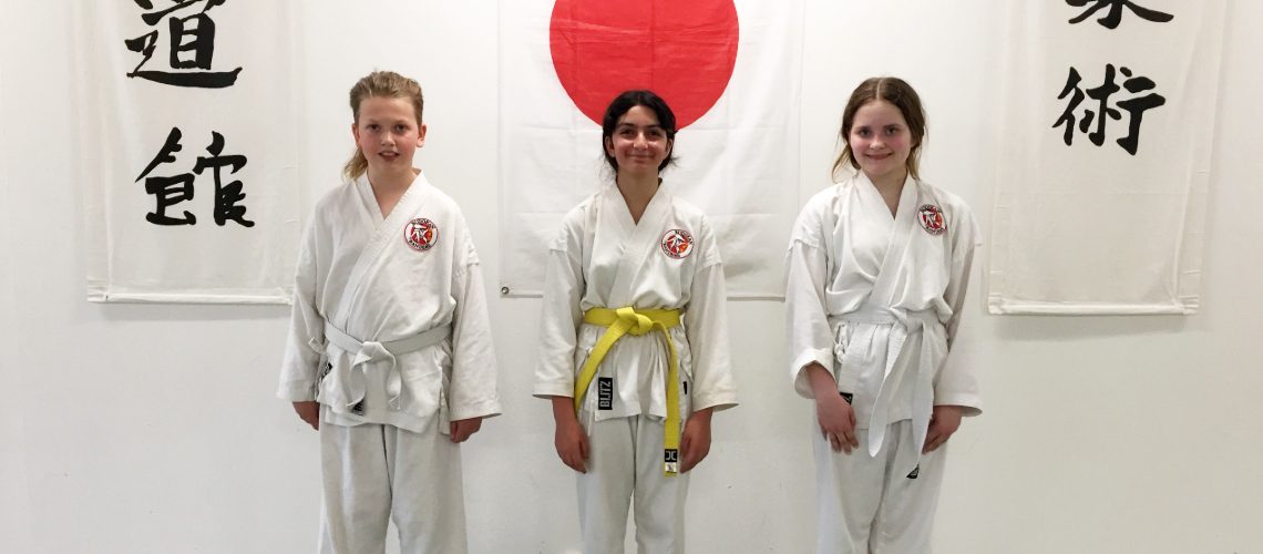 3 juniorer gradueret i Ju-Jitsu